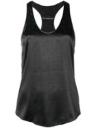 Alexandre Vauthier Polka Dot Racerback Top - Black