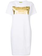 Versace Jeans Logo T-shirt Dress - White