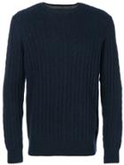 Barbour Cable Knit Jumper - Blue