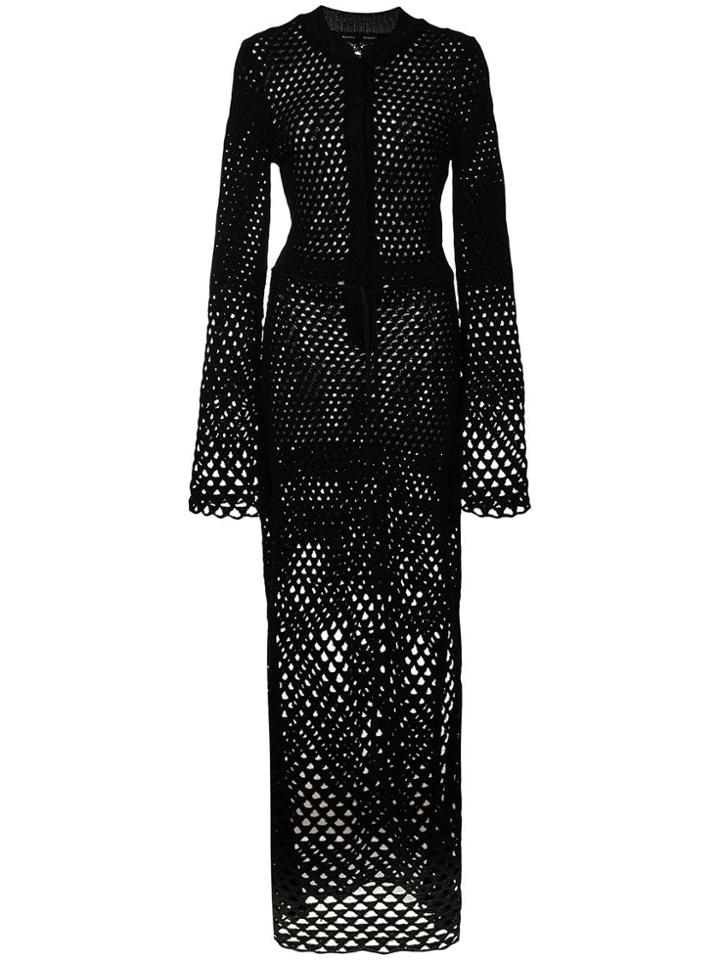 Proenza Schouler Lurex Open Stitch Dress - Metallic
