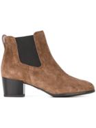 Hogan Suede Ankle Boots - Brown