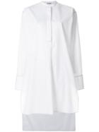 Jil Sander Long Poplin Shirt - White