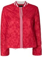 Ermanno Ermanno Cropped Lace Jacket - Red