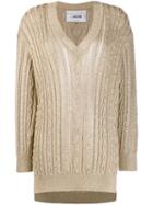 Moschino Pre-owned Lurex Jumper - Gold