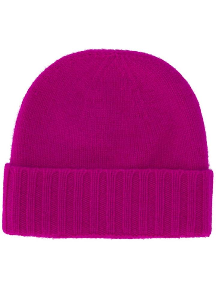 Pringle Of Scotland Scottish Ribbed Hat - Pink