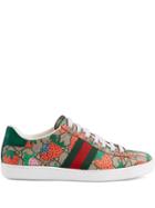 Gucci Women's Ace Gg Gucci Strawberry Sneaker - Multicolour