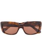 Balenciaga Eyewear Paris Square-frame Sunglasses - Brown