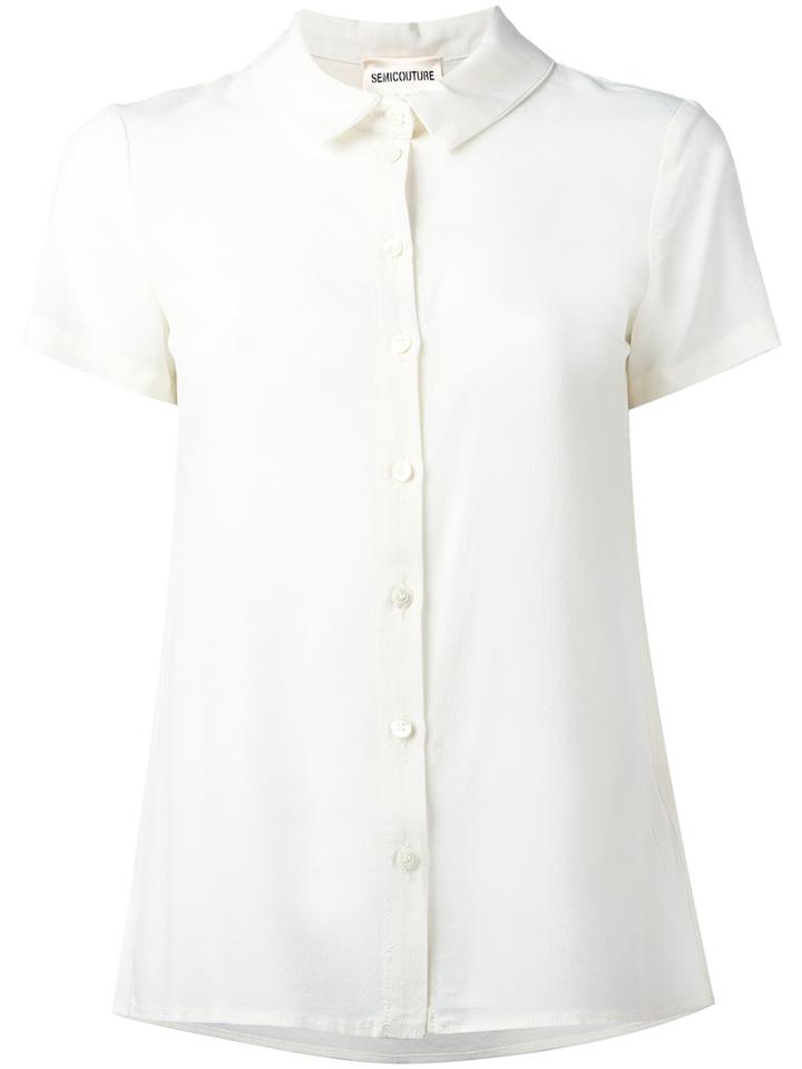Erika Cavallini Button-up Blouse, Women's, Size: 42, White, Silk