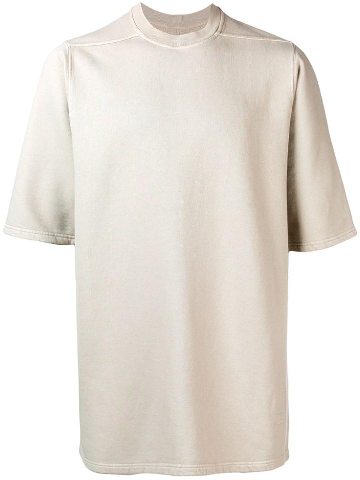 Rick Owens Drkshdw Oversized Short-sleeve T-shirt - Nude & Neutrals