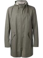 Herno - Long Sleeve Hooded Jacket - Men - Cotton/linen/flax - 46, Green, Cotton/linen/flax