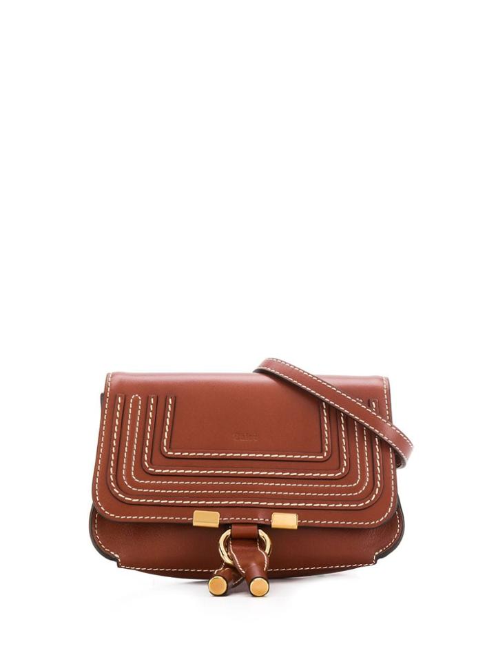 Chloé Stitch Detail Belt Bag - Brown