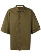 Three-quarters Sleeve Oversized Shirt - Men - Cotton - Xl, Green, Cotton, Damir Doma