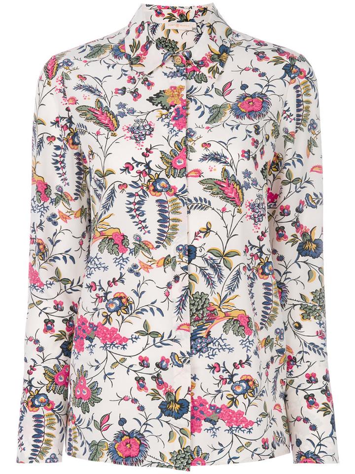 Tory Burch - Floral Print Shirt - Women - Silk - 12, Silk