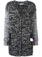 Iceberg Knitted Pom-pom Detail Cardigan, Women's, Size: Xs, Black, Viscose/wool/polyamide/acetate