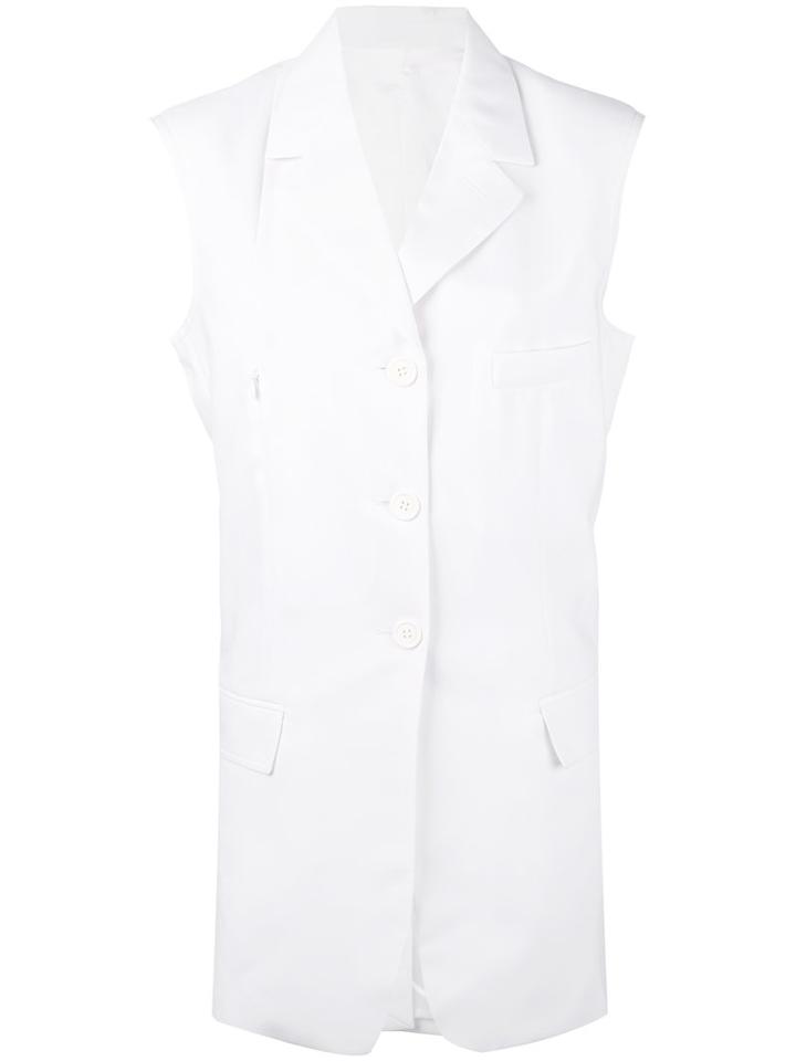 Céline - Classic Waistcoat - Women - Cotton/polyester/viscose - 34, Women's, White, Cotton/polyester/viscose