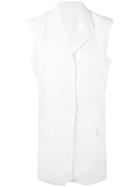 Céline - Classic Waistcoat - Women - Cotton/polyester/viscose - 34, Women's, White, Cotton/polyester/viscose