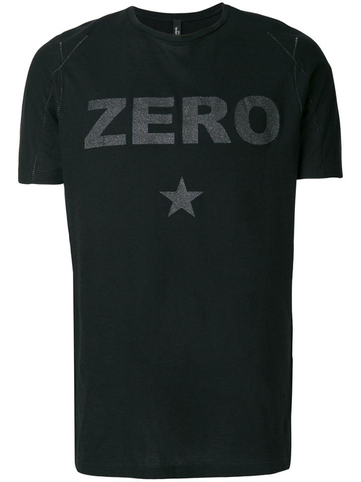 Tom Rebl Zero Slogan T-shirt - Black
