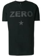 Tom Rebl Zero Slogan T-shirt - Black