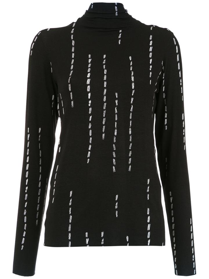 Uma Raquel Davidowicz Chicas High Neck Blouse - Black