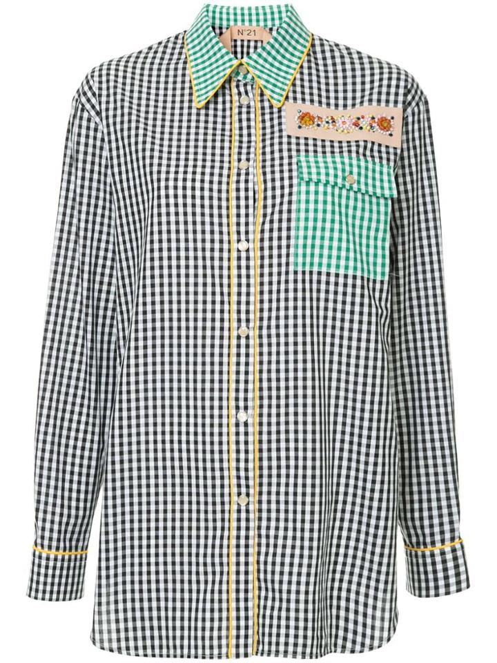 Nº21 Checked Shirt - Black