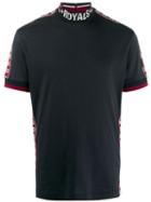 Dolce & Gabbana Mock Neck Logo T-shirt - Blue