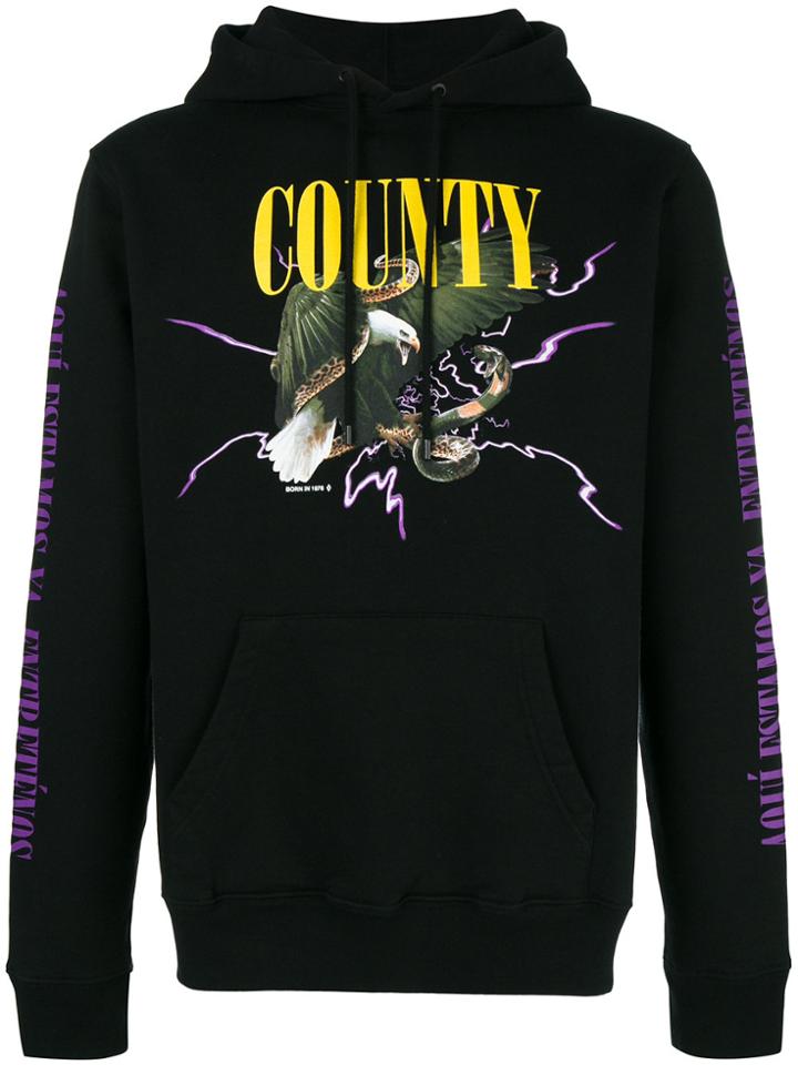 Marcelo Burlon County Of Milan County Hoodie - Black