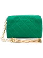 Chanel Vintage Pearl And Tassel Bag - Green