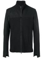 Lost & Found Ria Dunn - Panelled Zip Coat - Men - Cotton/polyamide/acetate/wool - Xl, Black, Cotton/polyamide/acetate/wool