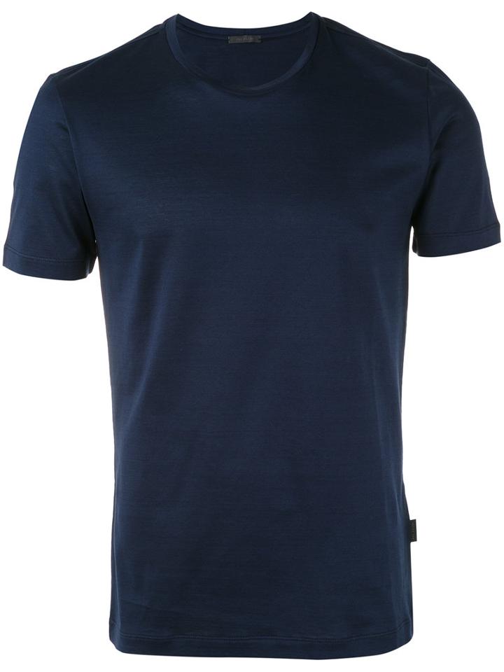 Pal Zileri - Fitted T-shirt - Men - Cotton - L, Blue, Cotton