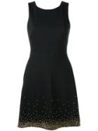 Versace Jeans Sleeveless Beaded Dress, Women's, Size: 42, Black, Polyamide/spandex/elastane/viscose