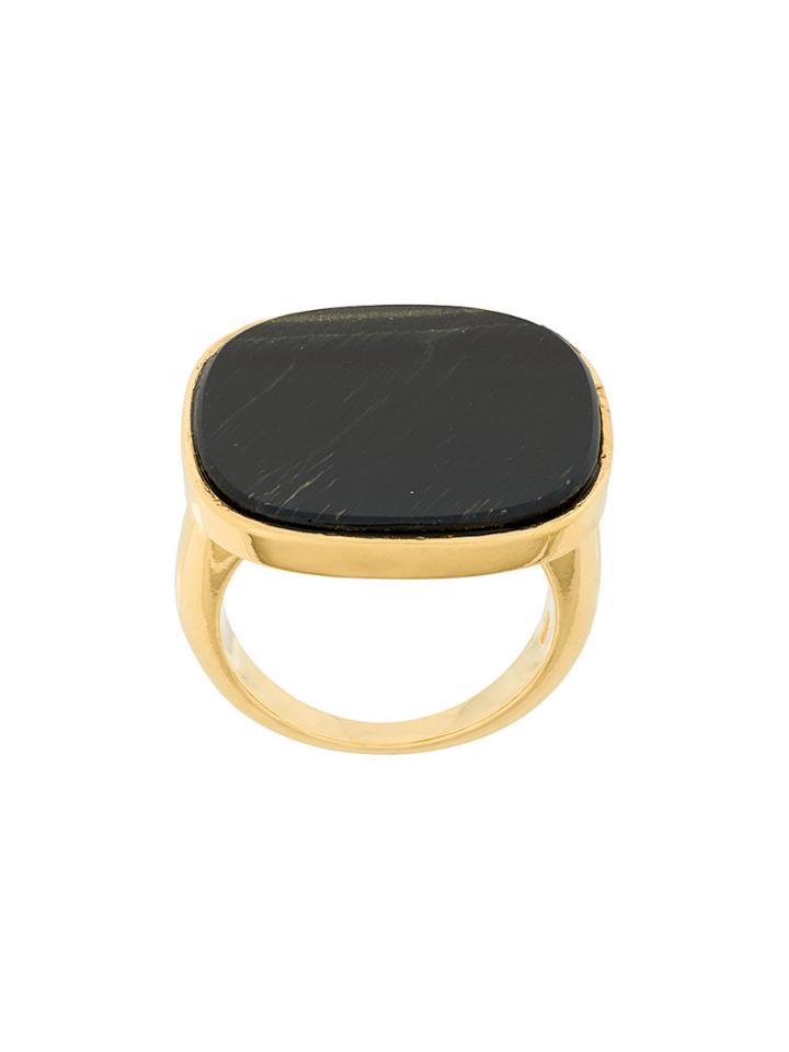 Wouters & Hendrix My Favourite Blue Tiger Eye Ring - Metallic