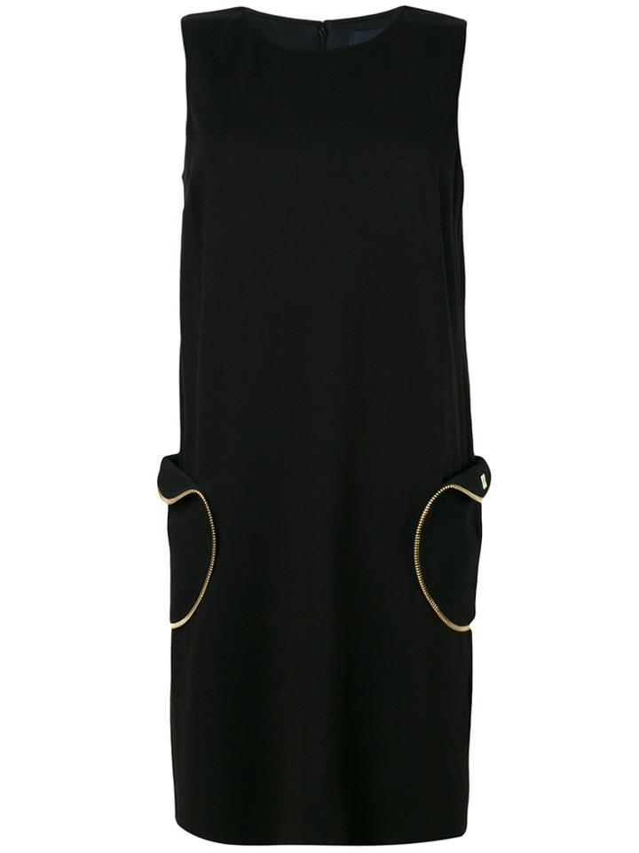 Cavalli Class Pocket Shift Dress - Black