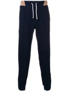 Brunello Cucinelli Contrast Waist Track Pants - Blue