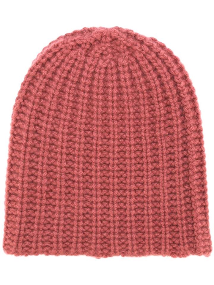 Warm-me 'herringbone' Beanie, Women's, Pink/purple, Cashmere