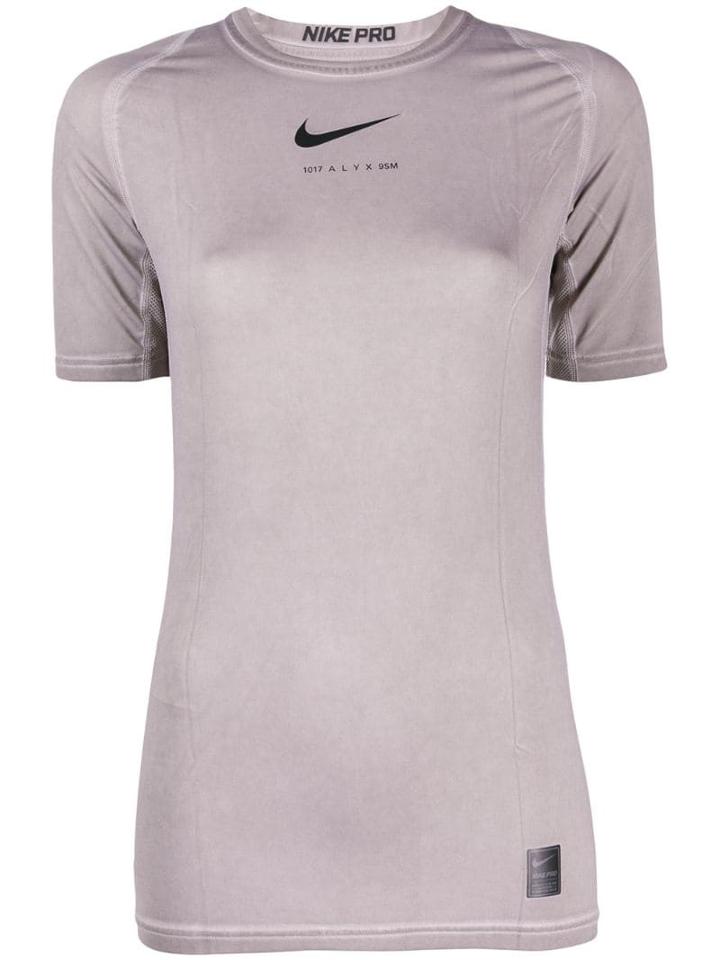 1017 Alyx 9sm Printed Logo T-shirt - Neutrals
