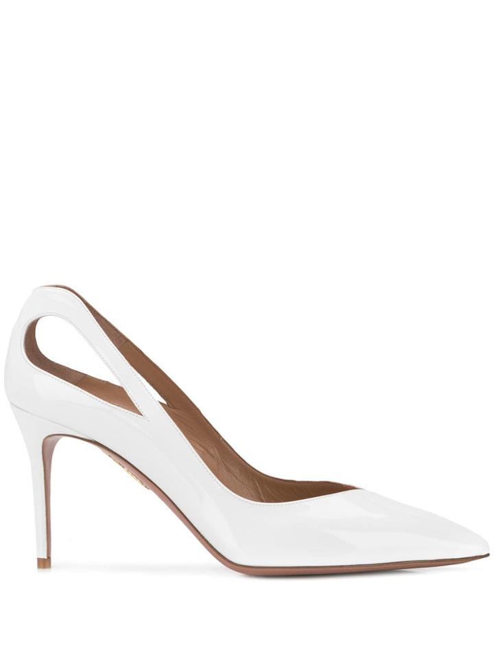 Aquazzura Shiva 85 Pumps - White