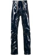 Gmbh Skinny Fit Zipper Trousers - Blue