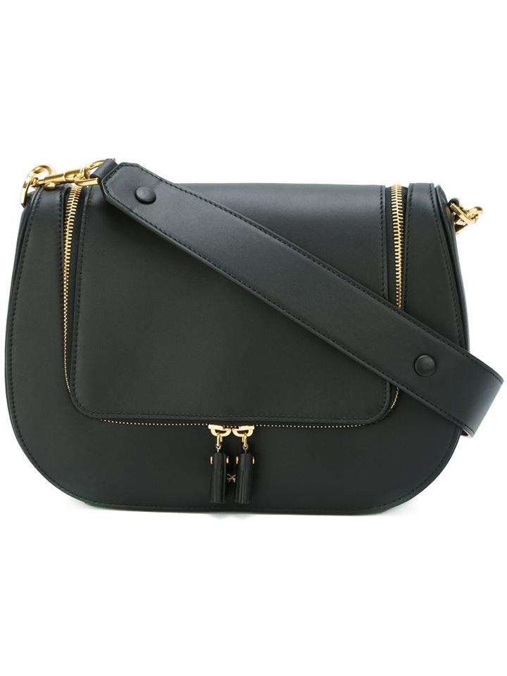 Anya Hindmarch Zipped Crossbody Bag, Women's, Black