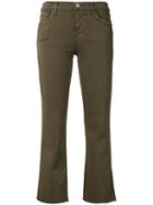 J Brand Selena Trousers, Women's, Size: 28, Green, Cotton/polyester/spandex/elastane