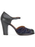Chie Mihara Stitch Detail Pumps - Black