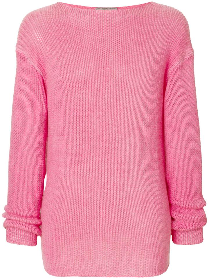 Ermanno Scervino Casual Knit Jumper - Pink & Purple