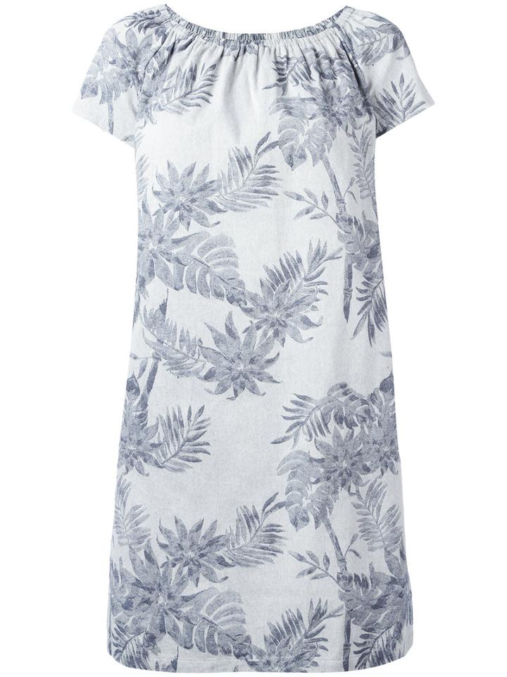 Steffen Schraut Floral Shift Dress, Women's, Size: 34, Blue, Cotton/spandex/elastane