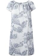 Steffen Schraut Floral Shift Dress, Women's, Size: 34, Blue, Cotton/spandex/elastane