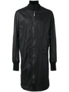 Isaac Sellam Experience Long Bomber Jacket, Men's, Size: Medium, Black, Lamb Skin