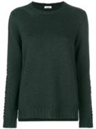 P.a.r.o.s.h. Studded Trim Knitted Top - Green