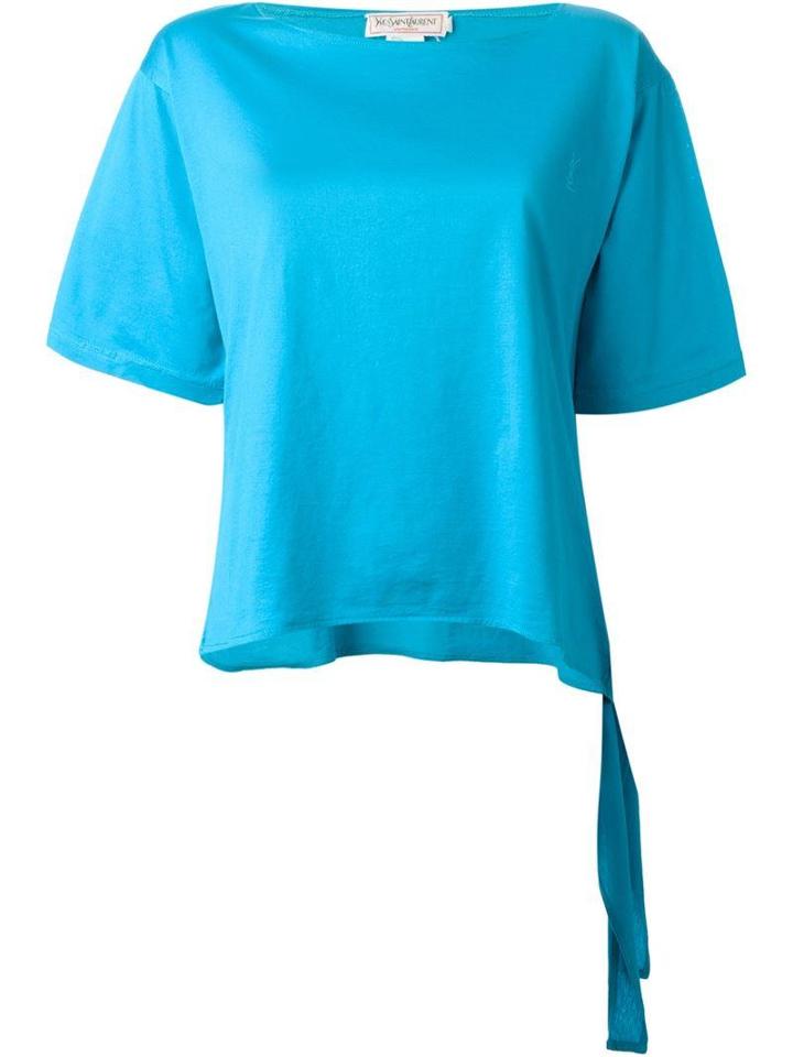 Yves Saint Laurent Vintage Tie Detail T-shirt