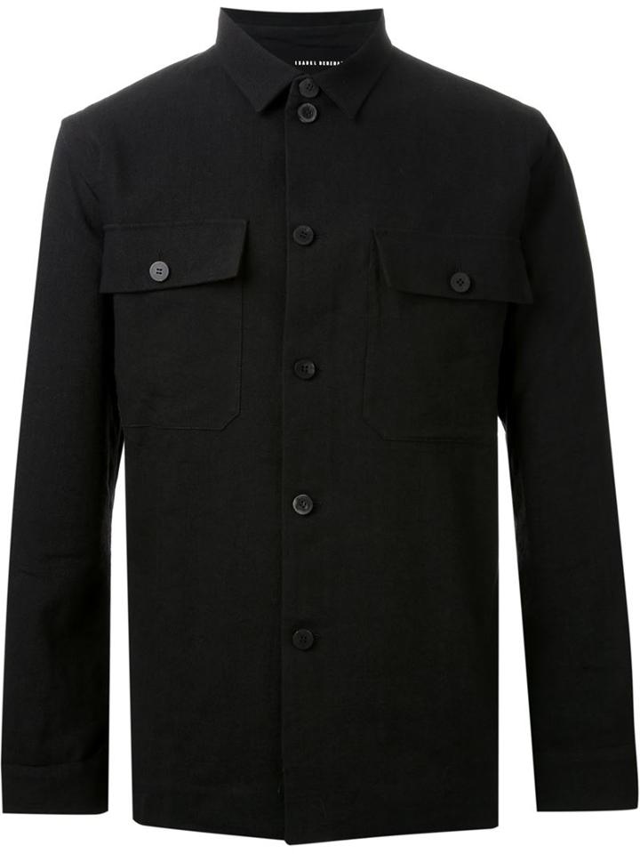 Isabel Benenato Buttoned Front Pockets Over Shirt