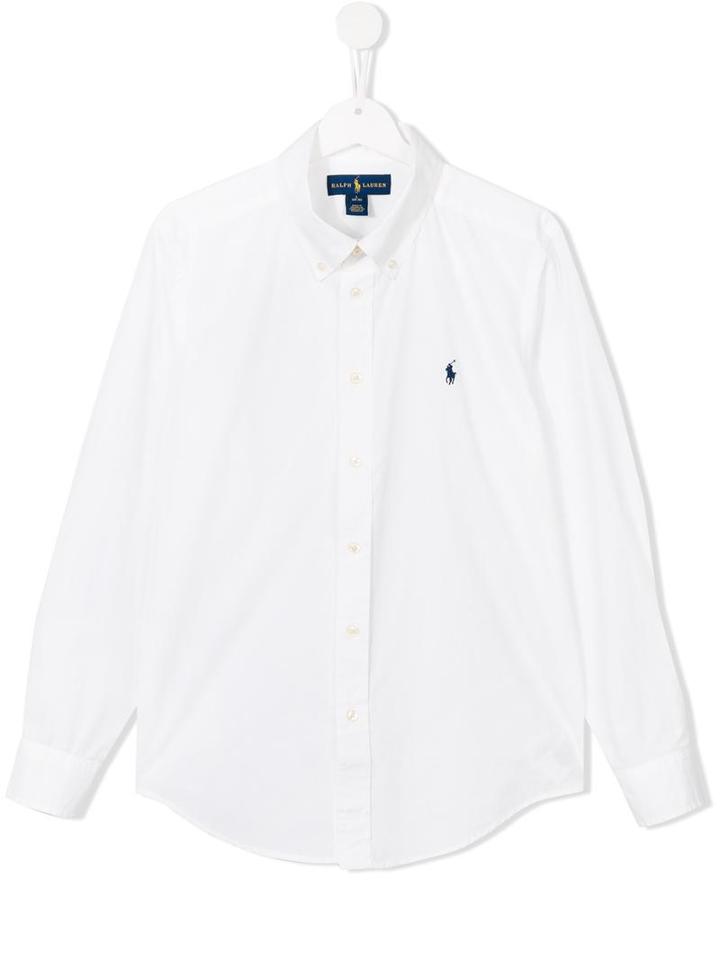 Ralph Lauren Kids Button Down Collar Shirt, Boy's, Size: 16 Yrs, White