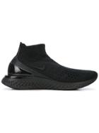 Nike Rise React Flyknit Sneakers - Black