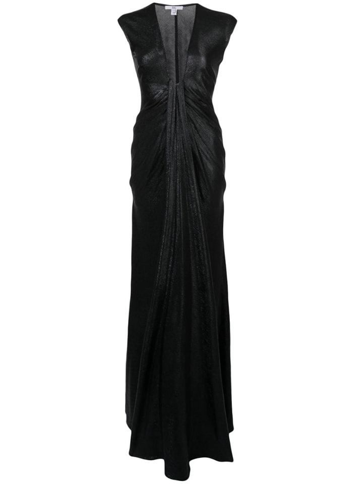 Zac Zac Posen Emma Draped Panel Gown - Black